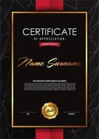 certificate of achievement border template vector