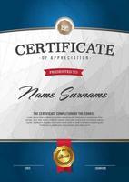 certificate of achievement border template vector