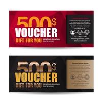 Gift Voucher discount template vector