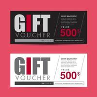 Gift Voucher discount template vector