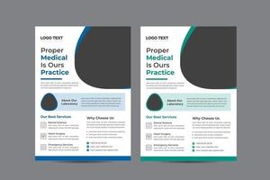 Creative Medical Healthcare Flyer Template vector