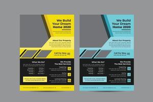 Professional Real Estate Flyer Design vector