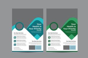 Medical Flyer Design Template vector