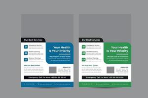 Health Care Solution Flyer Design vector