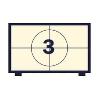 movie countdown screen vector