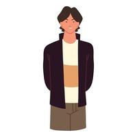 guy character standing vector