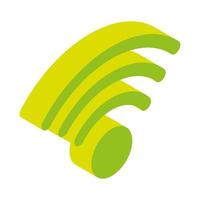 internet wifi isometric vector