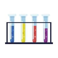 test tube on rack vector