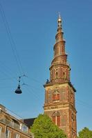 Detalle de la iglesia de nuestro salvador en Copenhague, Dinamarca foto
