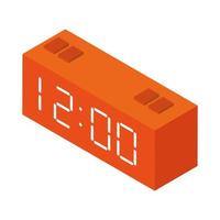 digital clock device vector