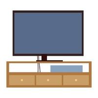 tv on furniture vector