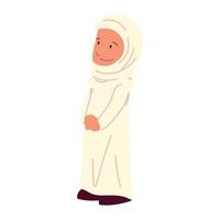 muslim woman cartoon vector