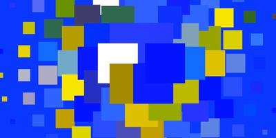diseño de vector amarillo azul claro con líneas rectángulos ilustración de degradado abstracto con rectángulos el mejor diseño para su banner de cartel publicitario