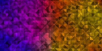 Light Blue Yellow vector layout with lines triangles
