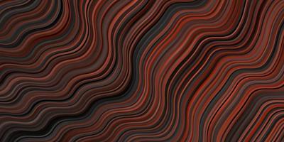 Dark Brown vector background with bent lines