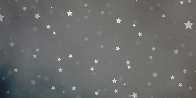 textura de vector gris claro con hermosas estrellas ilustración abstracta geométrica moderna con patrón de estrellas para envolver regalos
