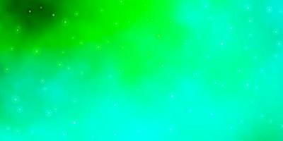 Light Green vector background with small and big stars Blur decorative design in simple style with stars Best design for your ad poster banner