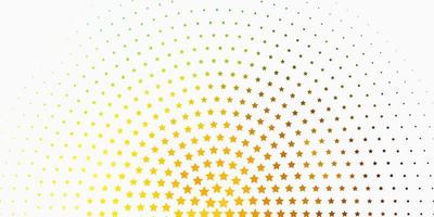 Light Green Yellow vector template with neon stars Decorative illustration with stars on abstract template Pattern for websites landing pages