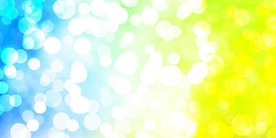 Light Multicolor vector background with bubbles