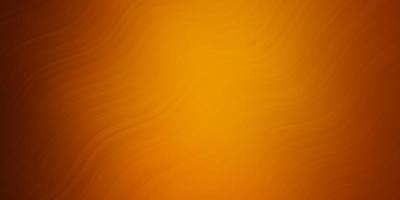 Dark Orange vector backdrop with curves Colorful geometric sample with gradient curves Pattern for ads commercials