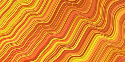 Light Orange vector background with bent lines