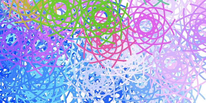 Light Blue Red vector texture with memphis shapes