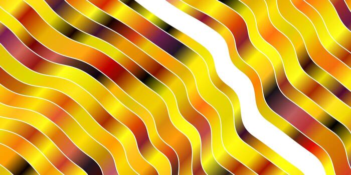 Light Pink Yellow vector background with curved lines Illustration in abstract style with gradient curved Pattern for websites landing pages