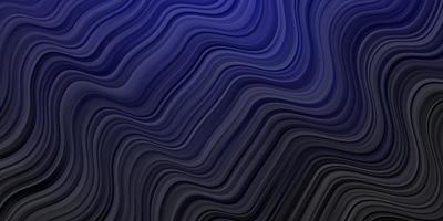 textura de vector azul oscuro con líneas torcidas