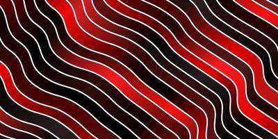 Dark Red vector backdrop with curves Illustration in abstract style with gradient curved Pattern for commercials ads