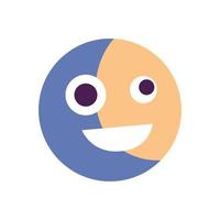 sonriente expresión emoji vector