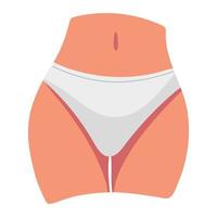 female body hips vector