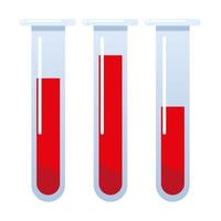 test tubes blood vector