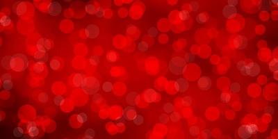 Light Red vector texture with circles Abstract colorful disks on simple gradient background Pattern for business ads