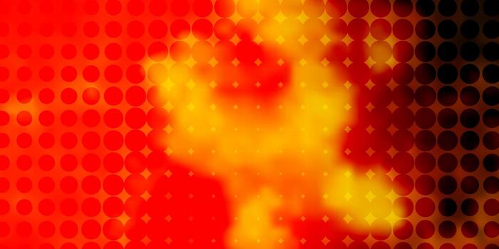 Light Red Yellow vector background with circles Glitter abstract illustration with colorful drops New template for your brand book