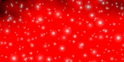 Light Red Yellow vector background with small and big stars Modern geometric abstract illustration with stars Best design for your ad poster banner