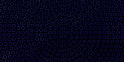 Dark BLUE vector backdrop with circles Colorful illustration with gradient dots in nature style Pattern for websites landing pages