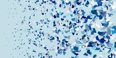 Light blue vector texture with memphis shapes