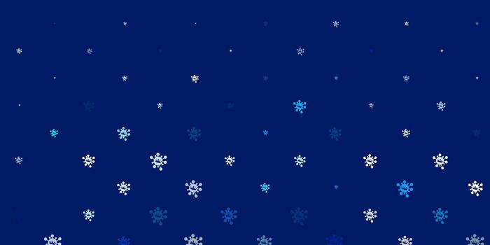 Light blue vector pattern with coronavirus elements