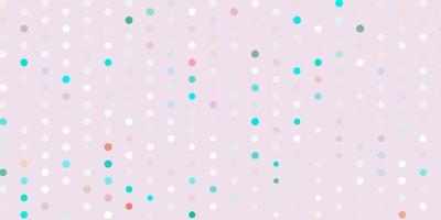 Light green red vector background with bubbles