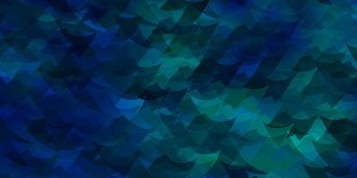 textura de vector azul claro con estilo triangular