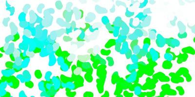 Light green vector pattern with abstract shapes