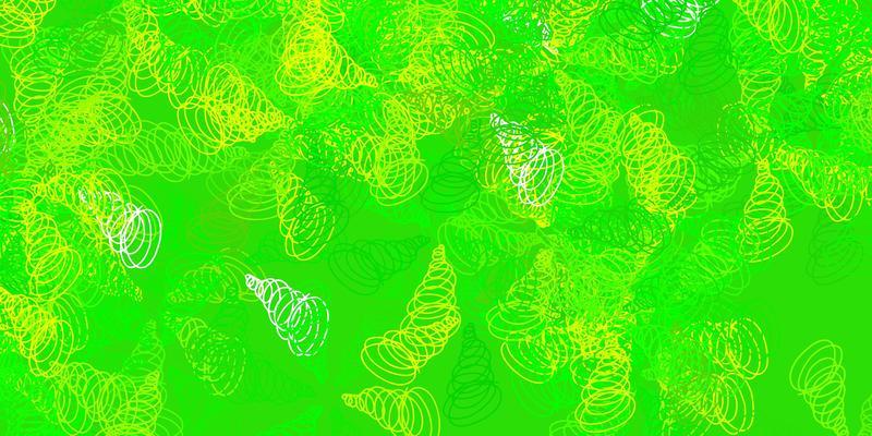 Light green yellow vector layout with curves