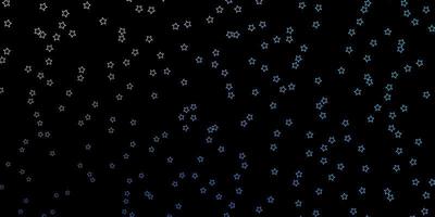 Fondo de vector azul oscuro con estrellas de colores Ilustración abstracta geométrica moderna con patrón de estrellas para páginas de destino de sitios web