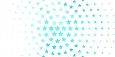 Light BLUE vector pattern with abstract stars Shining colorful illustration with small and big stars Pattern for websites landing pages