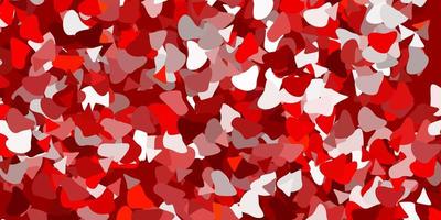 Light orange vector background with random forms