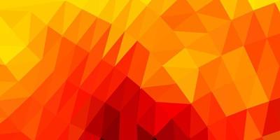 Dark orange vector abstract triangle background