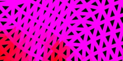 Dark pink vector triangle mosaic background