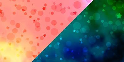 Vector background with circles stars Abstract design in gradient style with bubbles stars Template for business cards websites