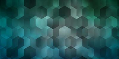 Light Blue Green vector pattern with colorful hexagons