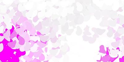 Light purple vector pattern with abstract shapes